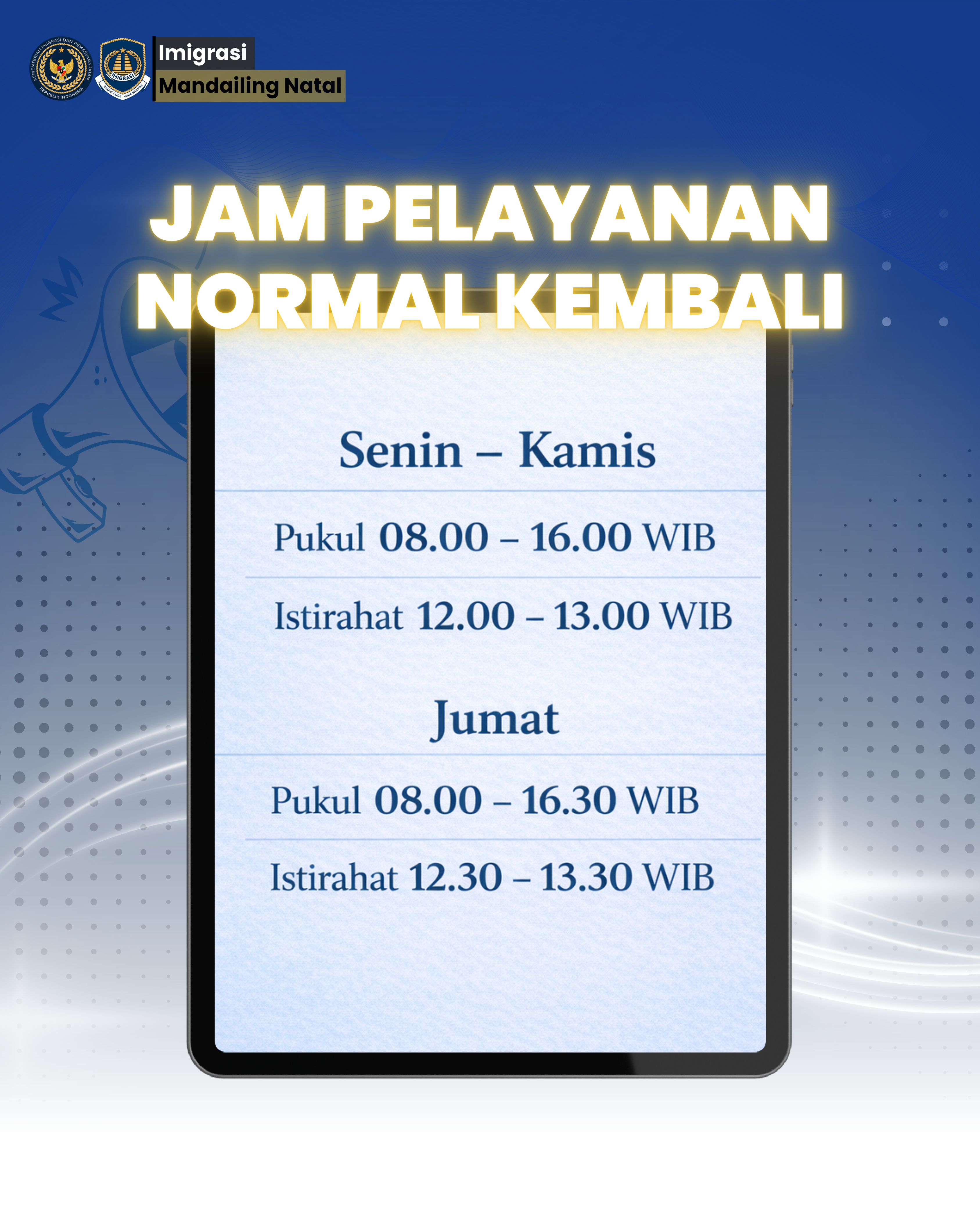 JAM PELAYANAN NORMAL